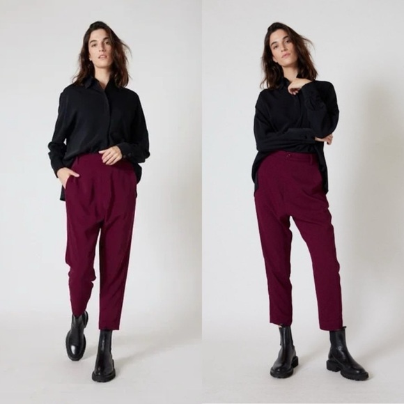 Ruti Feeling Cool Trouser in French Plum Size 0 NEW NWT
